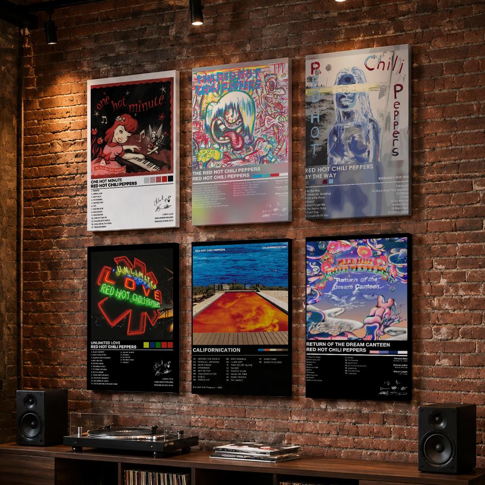 Live Rock - Rock Band C-Chili Peppers Framed Wall