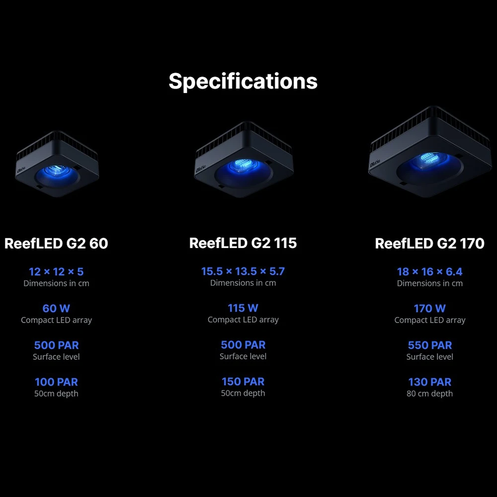 RedSea ReefLED G2 60/115/170 N - огляд і ціна Reef Lighting
