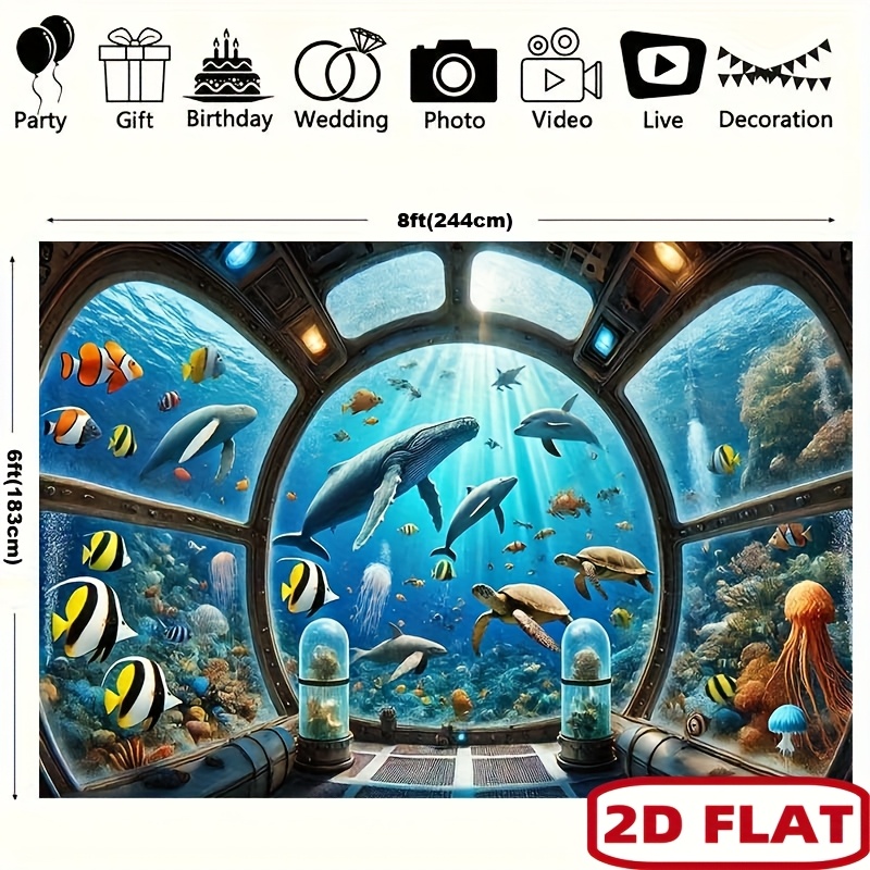 Underwater Submarine Window Wh - огляд і ціна Ocean Aquarium