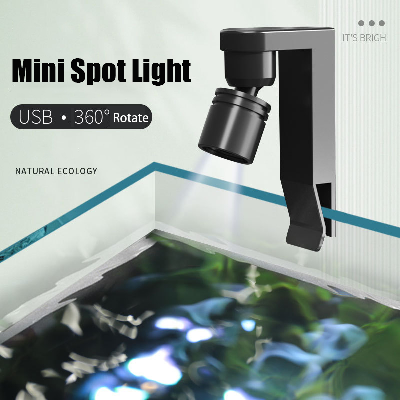 USB Clamp Light Waterproof Whi - огляд і ціна Aquarium Marine Lights