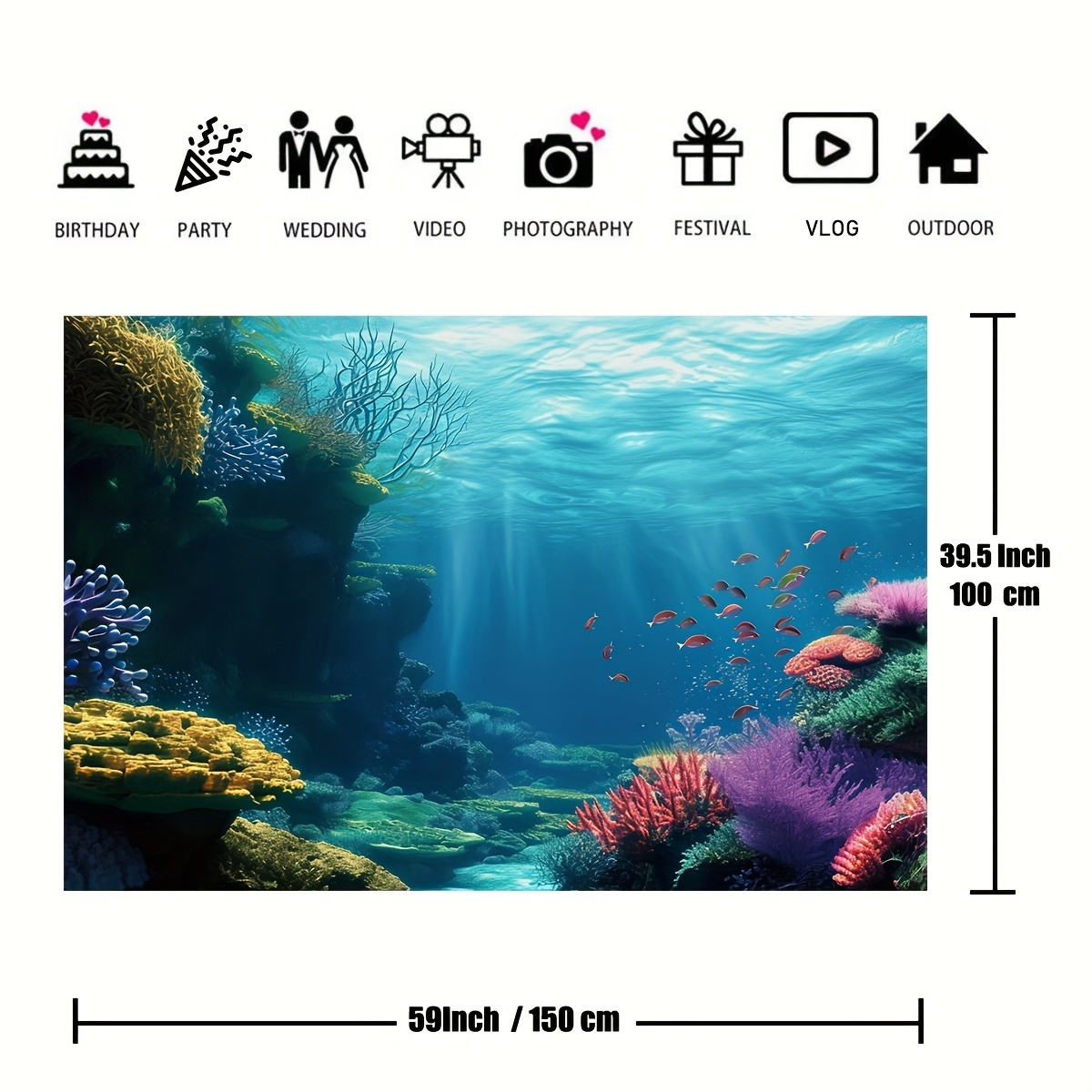 1pc Underwater Coral Reef Fish - огляд і ціна Marine Aquarium